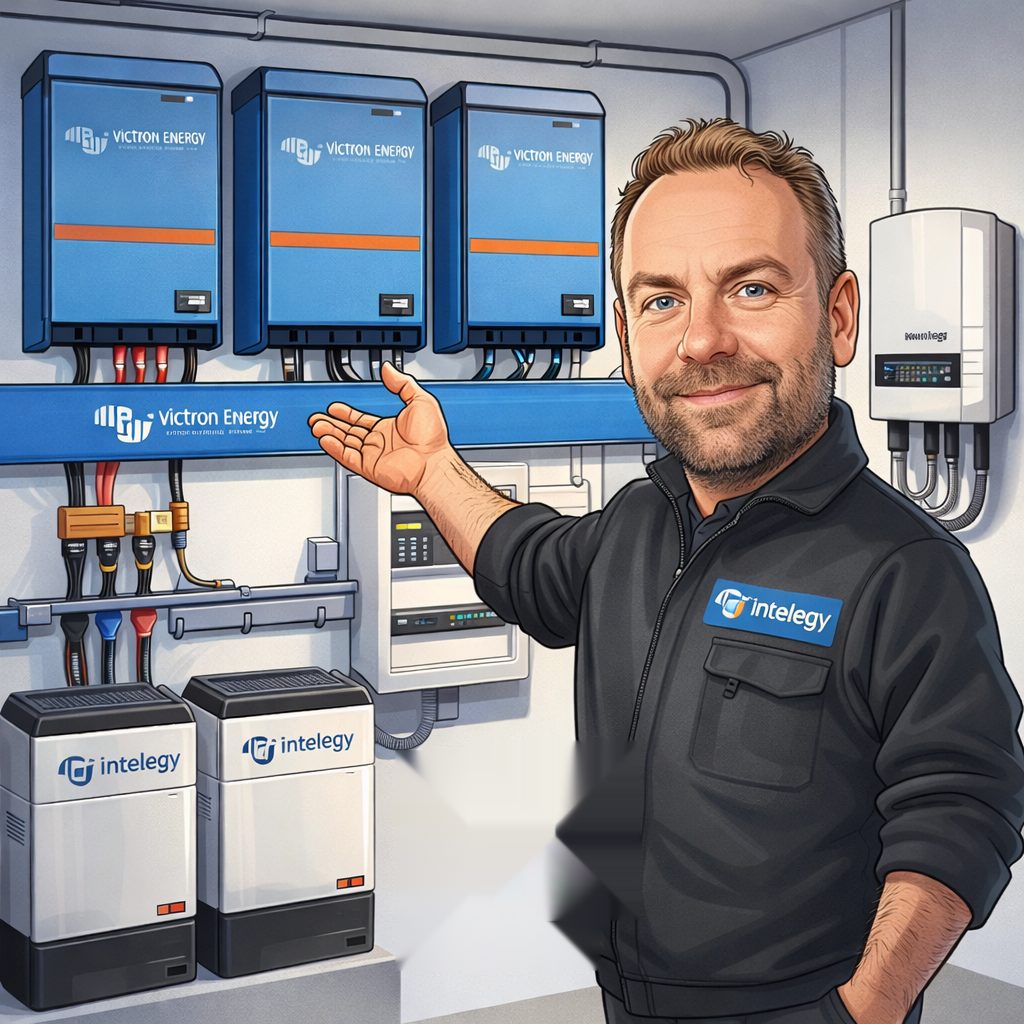 Intelegy aan het werk bij een Victron ESS-installatie